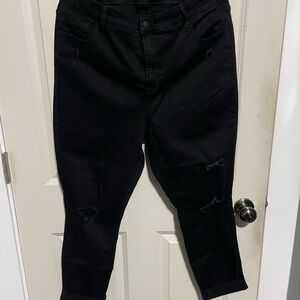 Old Navy Women's Black Cropped Jeans